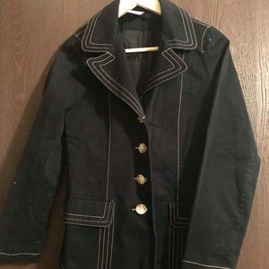 Black, lined jacket